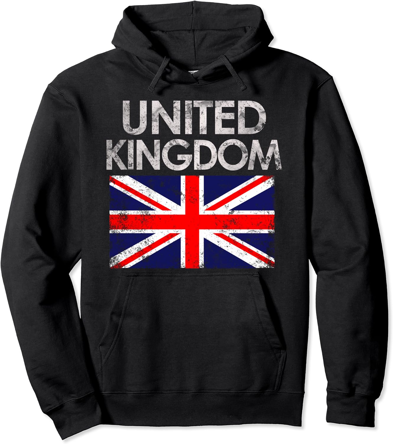 Vintage United Kingdom UK British Flag Pride Gift Pullover Hoodie